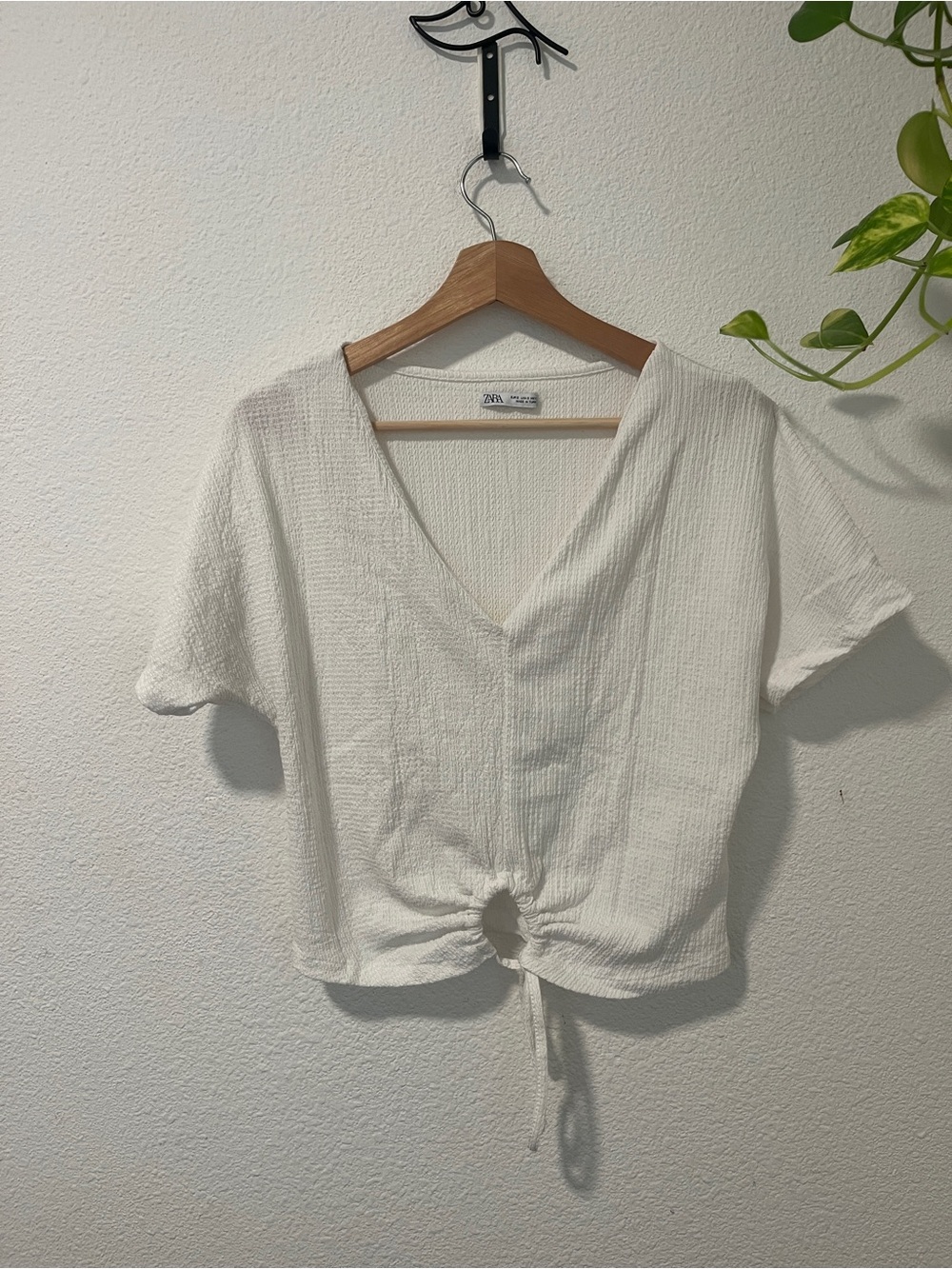 Zara White Top sz L